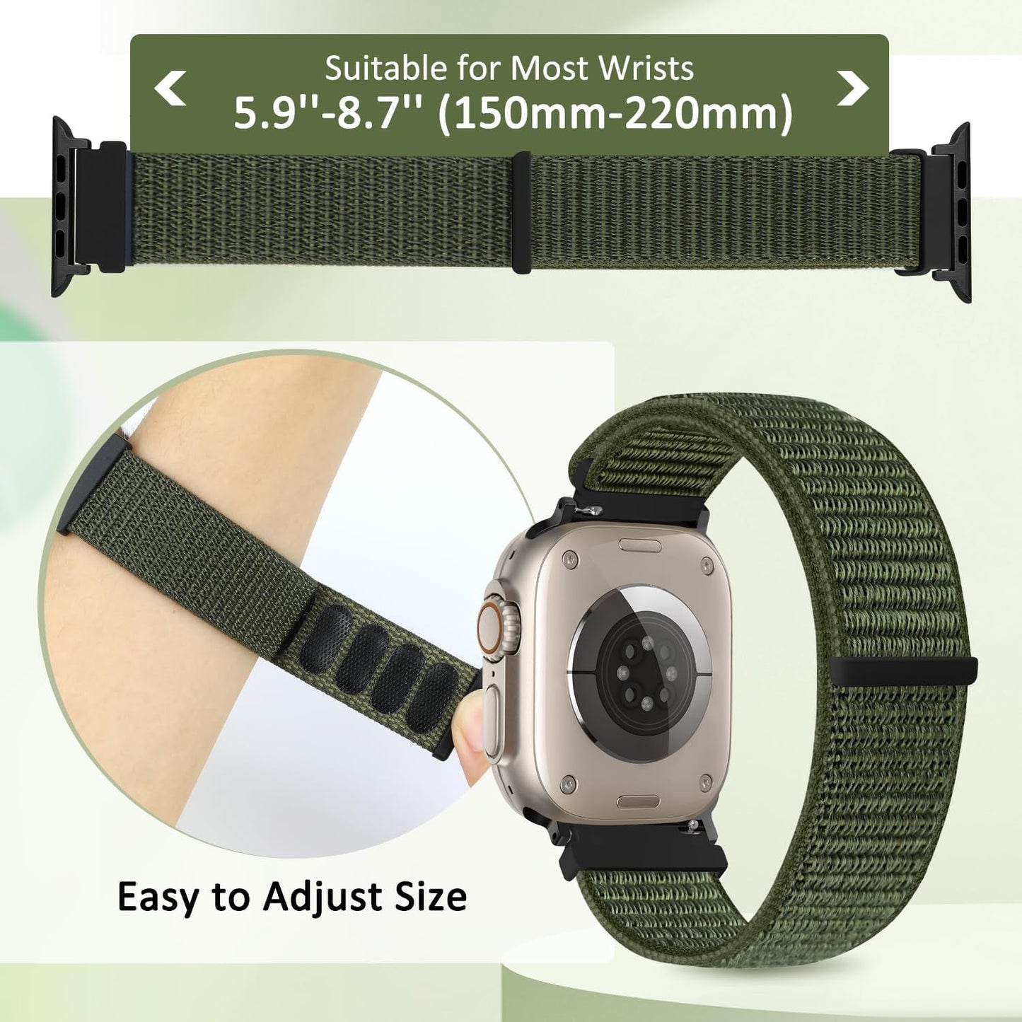 Breathable Nylon Straps - 2 pack