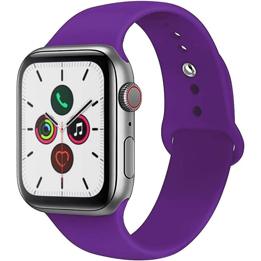For Apple Watch Band 38Mm 40Mm 41Mm 42Mm 44Mm 45Mm 46Mm 49Mm Soft Silicone Sport Strap Compatible for Apple Iwatch Ultra 2 Ultra Series 10/9/8/7/6/5/4/3/2/SE 2/Se(White,38/40/41/42Mm(Series 10)-S/M)