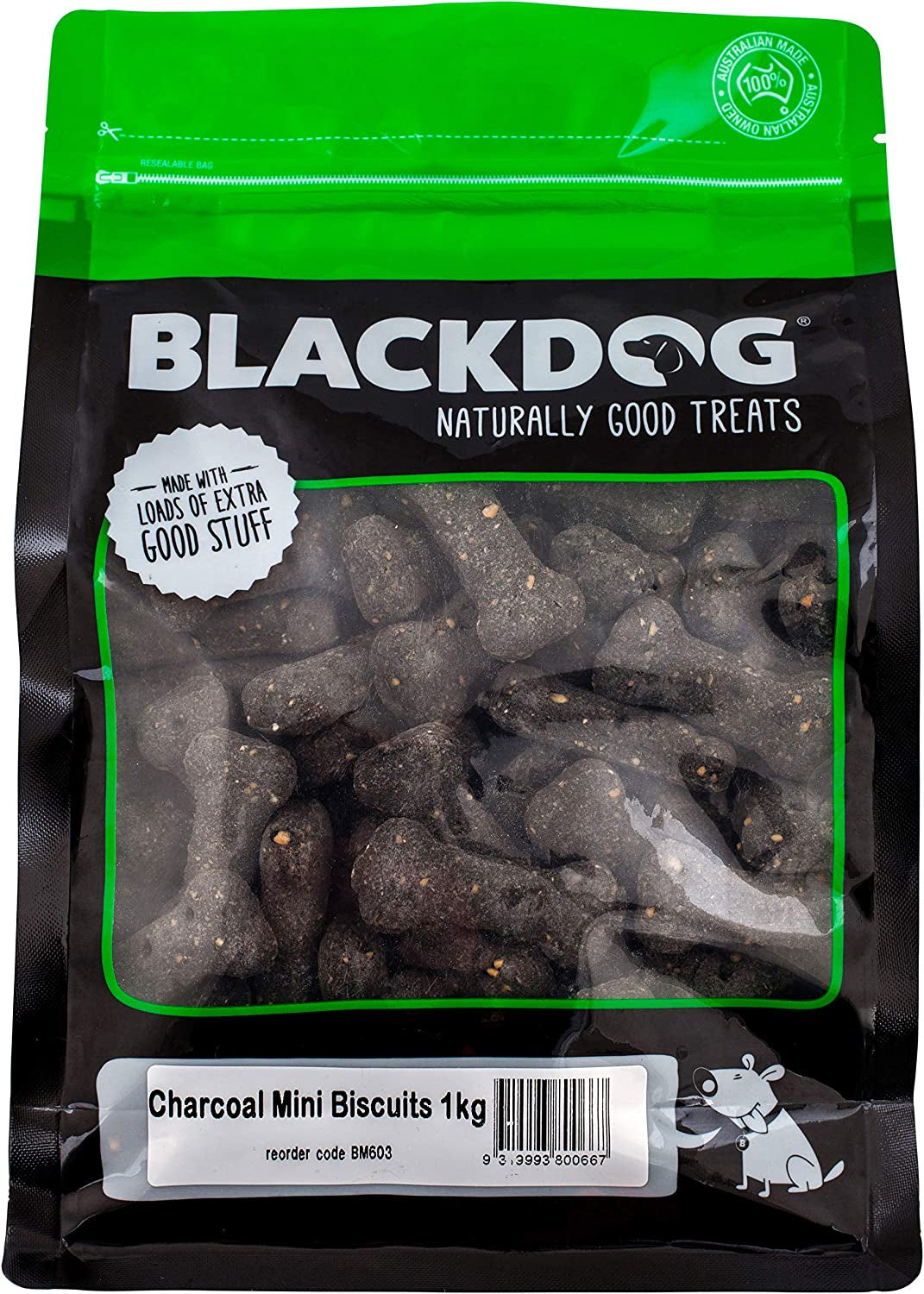 Mini Biscuits Charcoal - 1Kg, All