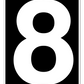 helvetica 8 scandi framed art wall 