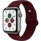 For Apple Watch Band 38Mm 40Mm 41Mm 42Mm 44Mm 45Mm 46Mm 49Mm Soft Silicone Sport Strap Compatible for Apple Iwatch Ultra 2 Ultra Series 10/9/8/7/6/5/4/3/2/SE 2/Se(White,38/40/41/42Mm(Series 10)-S/M)