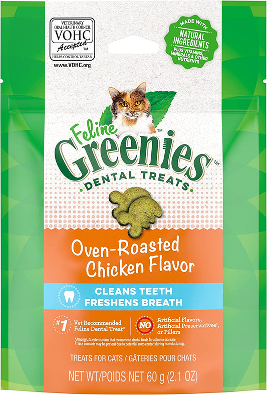Feline Dental Cat Treats Oven-Roasted Chicken Flavour 60G