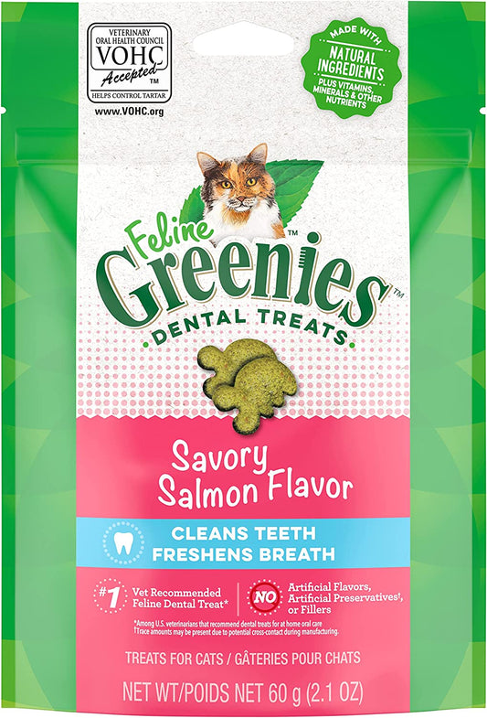 Feline Dental Cat Treats Savory Salmon Flavour 60G