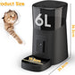 Pet Feeder,1080P HD Wifi 6L Automatic Cat Feeder 110°Angle Adjustable with Night Vision