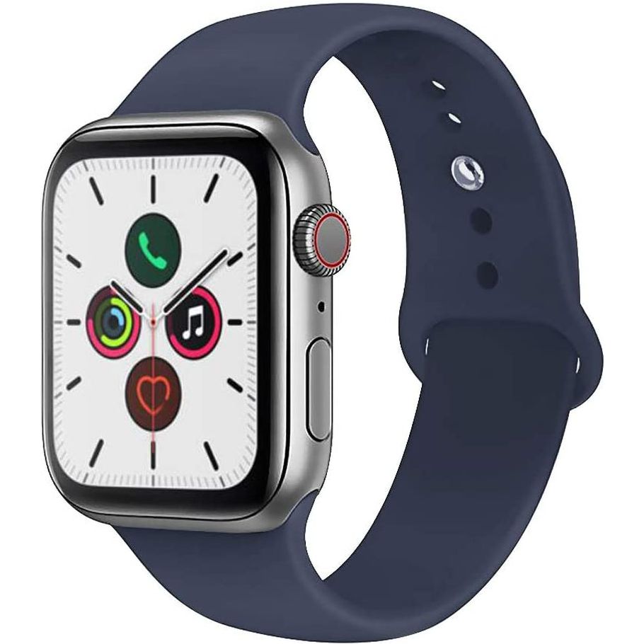 For Apple Watch Band 38Mm 40Mm 41Mm 42Mm 44Mm 45Mm 46Mm 49Mm Soft Silicone Sport Strap Compatible for Apple Iwatch Ultra 2 Ultra Series 10/9/8/7/6/5/4/3/2/SE 2/Se(White,38/40/41/42Mm(Series 10)-S/M)