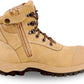 Boots Safety Boots Zip Side anti Penetration Leather Black