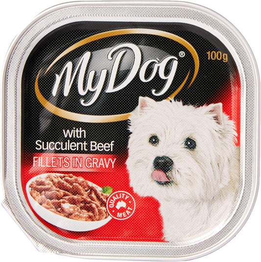Dog Wet Food, Succulent Beef Fillets in Gravy 100 G (Pack of 6)