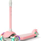 Scooter for Kids Kick Scooter for Toddler Girls Boys Scooter Kids 3 Wheel Scooter with Adjustable Height and Light-Up Wheels Scooter for Children Ages 3-12
