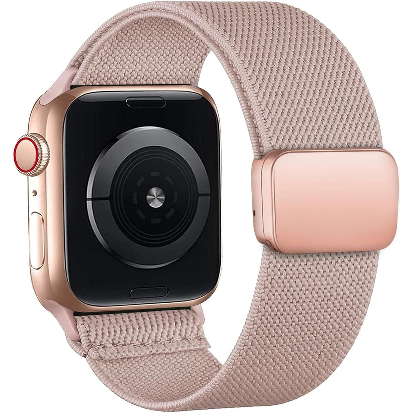 Magnetic Stretchy for Apple Watch Band 46Mm 42Mm 45Mm 44Mm 40Mm 49Mm 41Mm 38Mm Women Men,Nylon Sport Loop Elastic Adjustable Strap for Apple Watch Se/2Nd/Iwatch Ultra/Ultra 2 Series 10/9/8/7/6/5/4/3/2/1