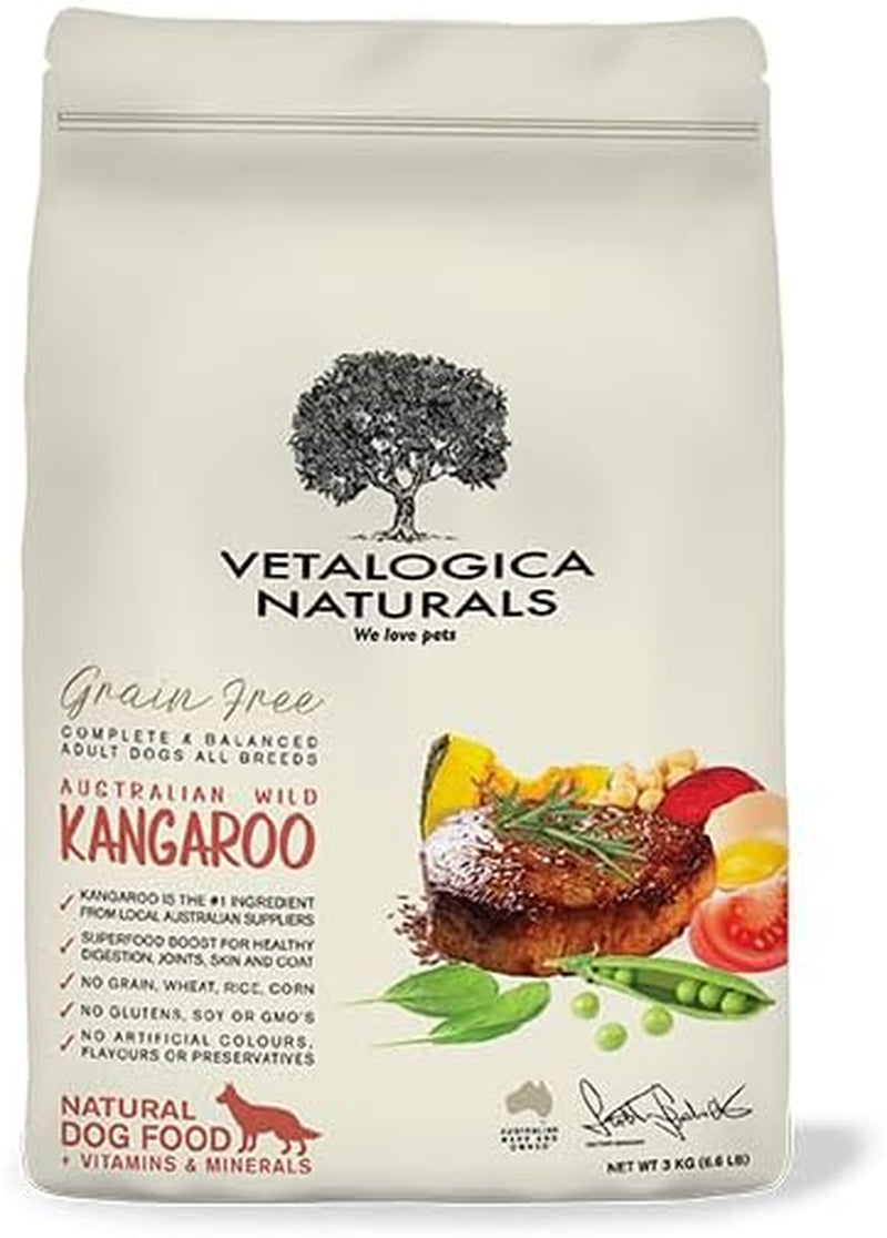 Naturals Premium Quality Grain Free Kangaroo Adult Dry Dog Food 3 Kg