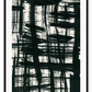 Typography abstract print with black brushstrokes and cream background dark moody 