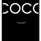 coco chanel i dont do fashion i am fashion framed art wall print black 