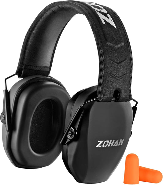 EM018 Shooting Ear Protection Noise Cancelling Safety Muffs NRR 27Db, Hearing Protection for Shooting, Hunting, Mowing
