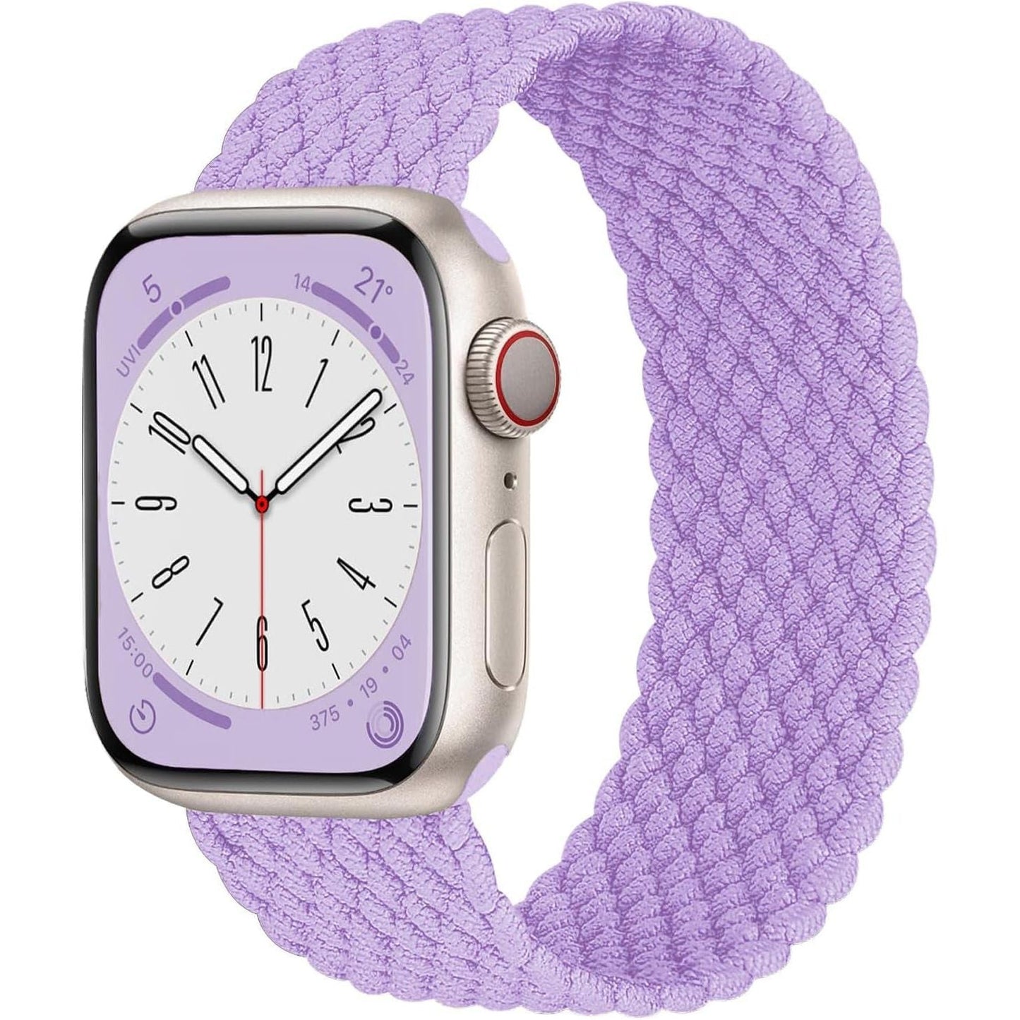 Lace Braided Solo Loop Compatible with Apple Watch Band 38 40 41 42Mm 44 45 46 49Mm for Men Women, Stretchy Nylon Elastic Sport Wristband for Iwatch Series Ultra1/2 SE 1/2 10 9 8 7 6 5 4 3 2 1