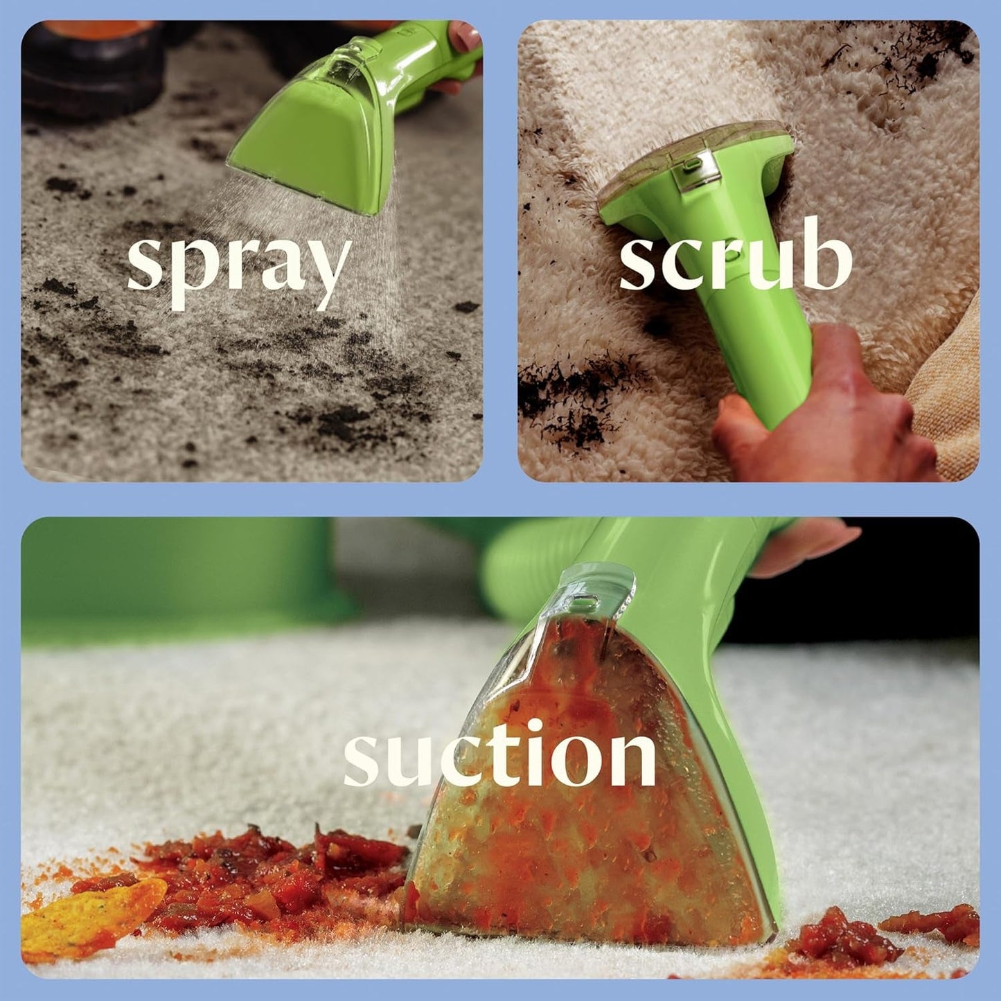 Little Green Multi-Purpose Portable Carpet and Upholstery Cleaner, Car and Auto Detailer, with Exclusive Specialty Tools, Green, 4098F