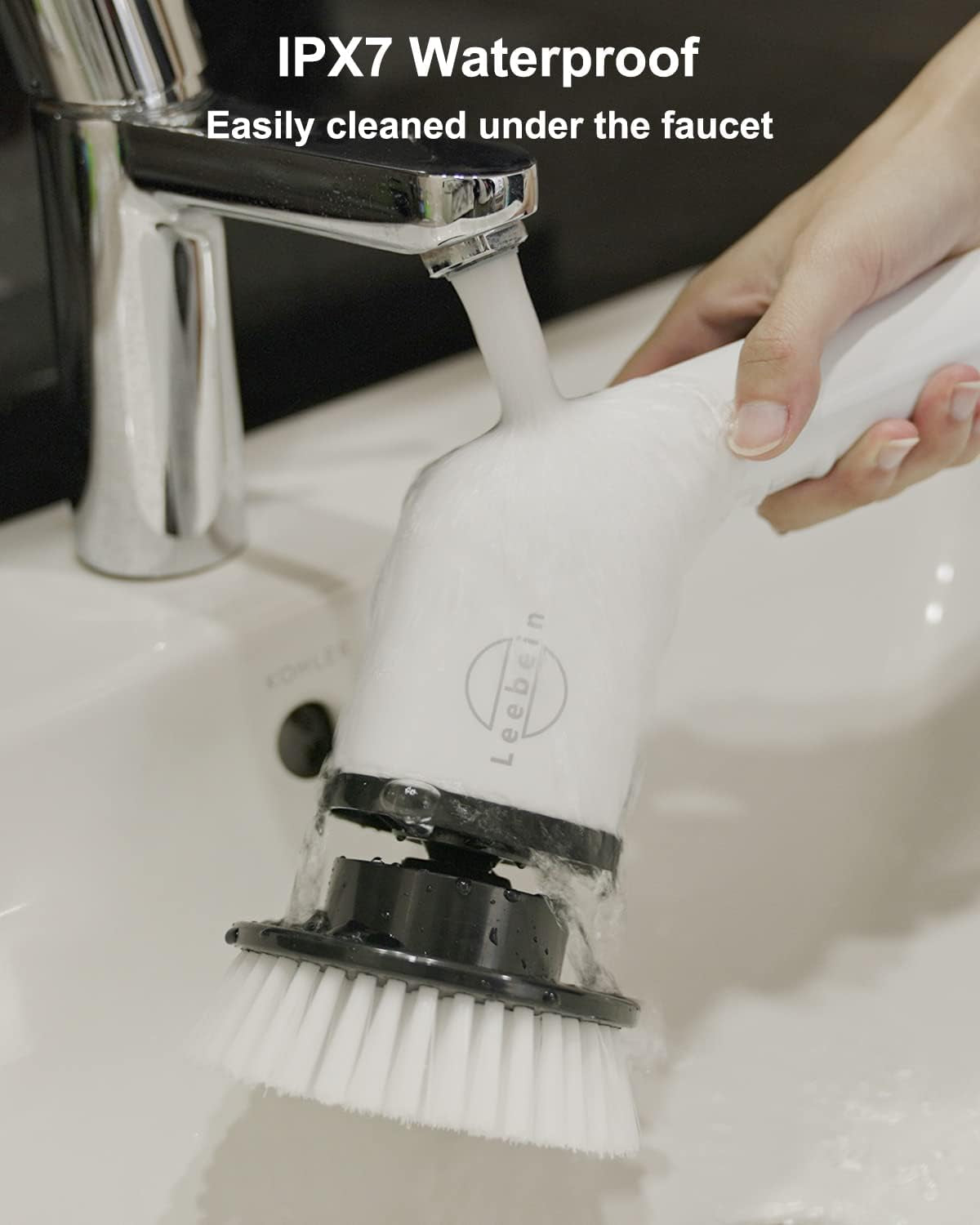 Electric Spin Scrubber,  New Cordless Cleaning Brush with 8 Replaceable Drill Brush Heads, Tub and Floor Tile 360 Power Scrubber Mop with 54 Inch Adjustable Handle for Bathroom Kitchen Car