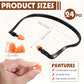 24 Pcs Banded Ear Plugs Silicone Shooting Ear Plugs Reusable Washable Ear Protection Noise Cancelling Lightweight Banded Earplugs for Shooting Range Sleep Work Construction Concerts Hearing Protection