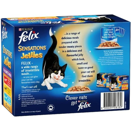 Sensations Adult Wet Cat Food Favourites Menu Jellies 60X85G