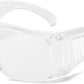 Safety Over-Glasses, UV Resistant Protective Spectacles Science Goggles for Construction, Outdoor and Laboratory (Black)