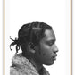 ASAP rocky framed print art A$AP black and white background famous celebrity rapper