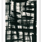 Typography abstract print with black brushstrokes and cream background dark moody 