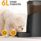 Pet Feeder,1080P HD Wifi 6L Automatic Cat Feeder 110°Angle Adjustable with Night Vision