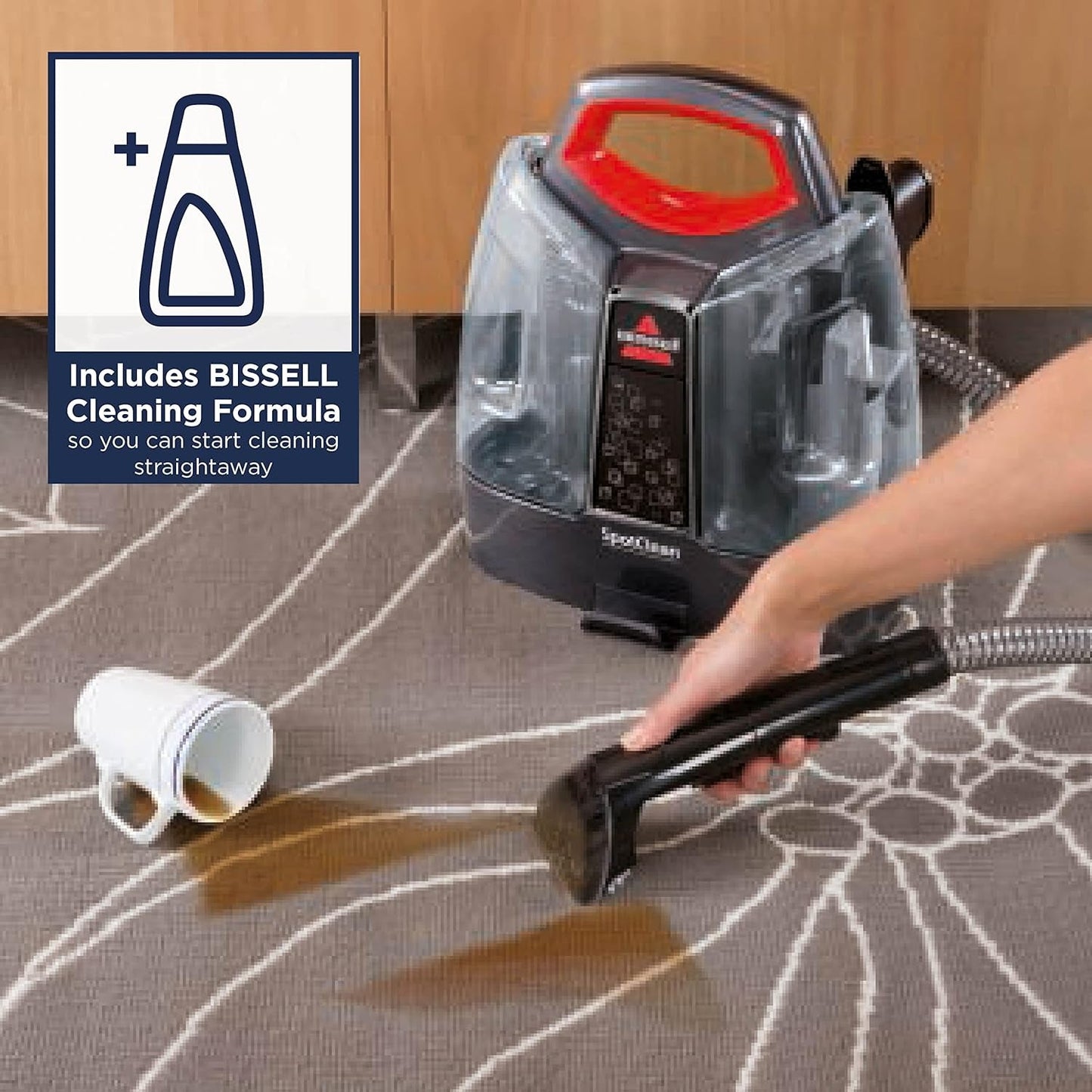 Spotclean Proheat, Carpet Cleaner with Heatwave Technology, Portable Spot Cleaner, Powerful Upholstery Cleaner with 330W Motor, Carpet Stain Remover for Carpets, Sofa Cleaner & Car, 36981
