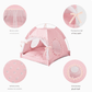 Fruit green floral Portable Folding Pet Tent - Summer Cat & Dog Shelter with Mesh Window, Lightweight and Breathable, Ideal for Travel & Home Use 50x50x45CM