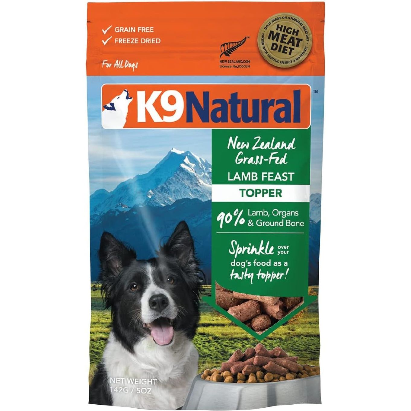 Grain-Free Freeze Dried Dog Food Topper or Meal Mixer (Lamb)