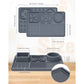 Grey Multi-Functional Pet Slow Feeder Lick Mat - Durable Food-Grade Silicone Anti-Bite Bowl for Dogs