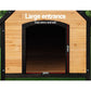 i.Pet Dog Kennel Extra Large Wooden Outdoor House Pet Puppy House XL Crate Cabin Waterproof