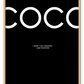 coco chanel i dont do fashion i am fashion framed art wall print black 