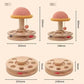 Large Pink Interactive Cat Scratching Post with Ball Track – Fun Mushroom-Shaped Cat Toy for Play, Scratching, and Entertainment