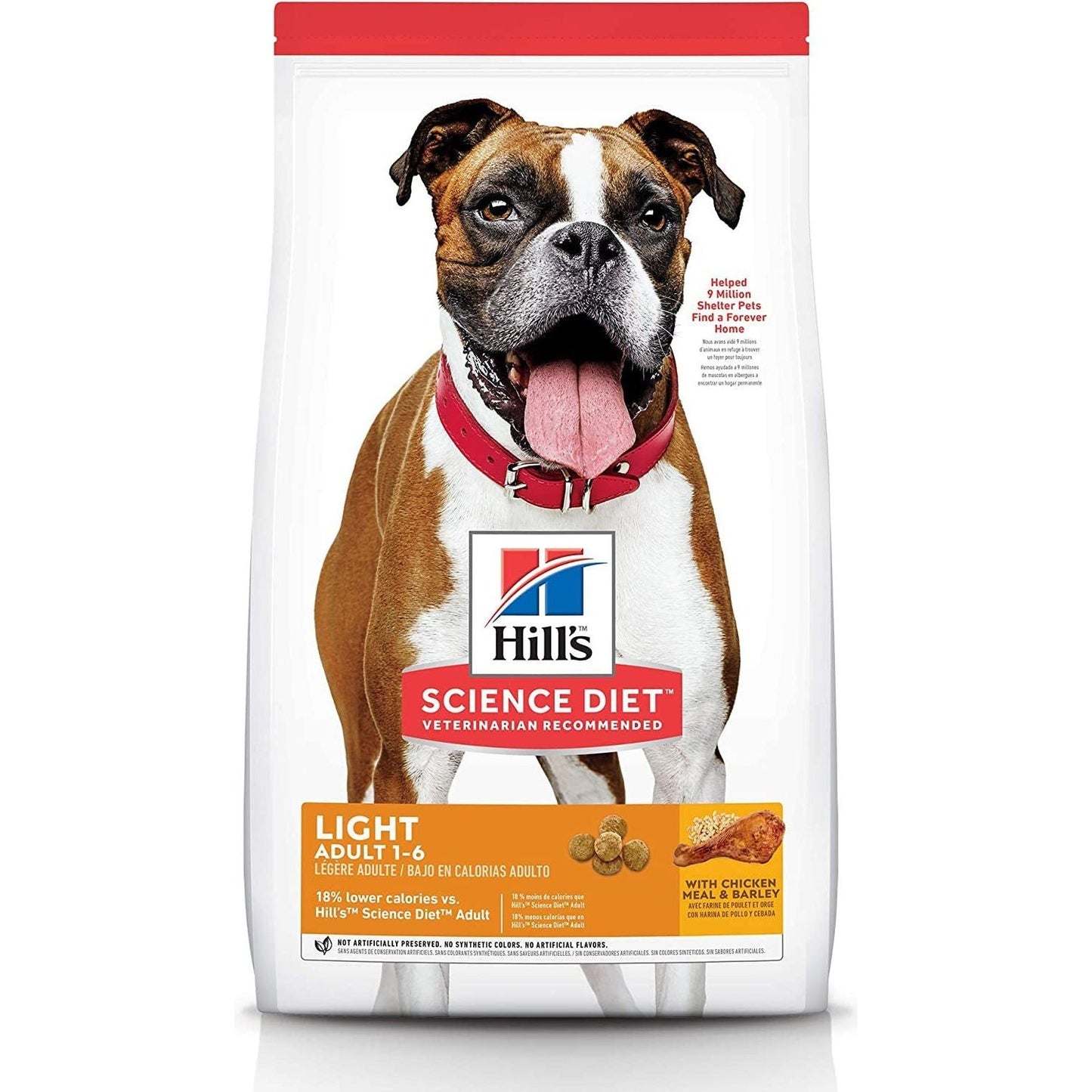 Light Adult, Chicken Meal & Barley Recipe, Low Calorie Dry Dog Food for Healthy Weight & Management, 12Kg Bag