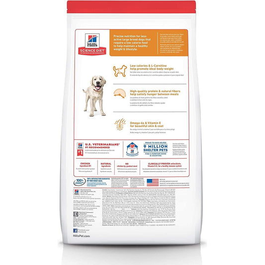 Light Adult Large Breed,Chicken Meal and Barley Recipe, Low Calorie Dry Dog Food for Healthy Weight and Management, 12Kg Bag