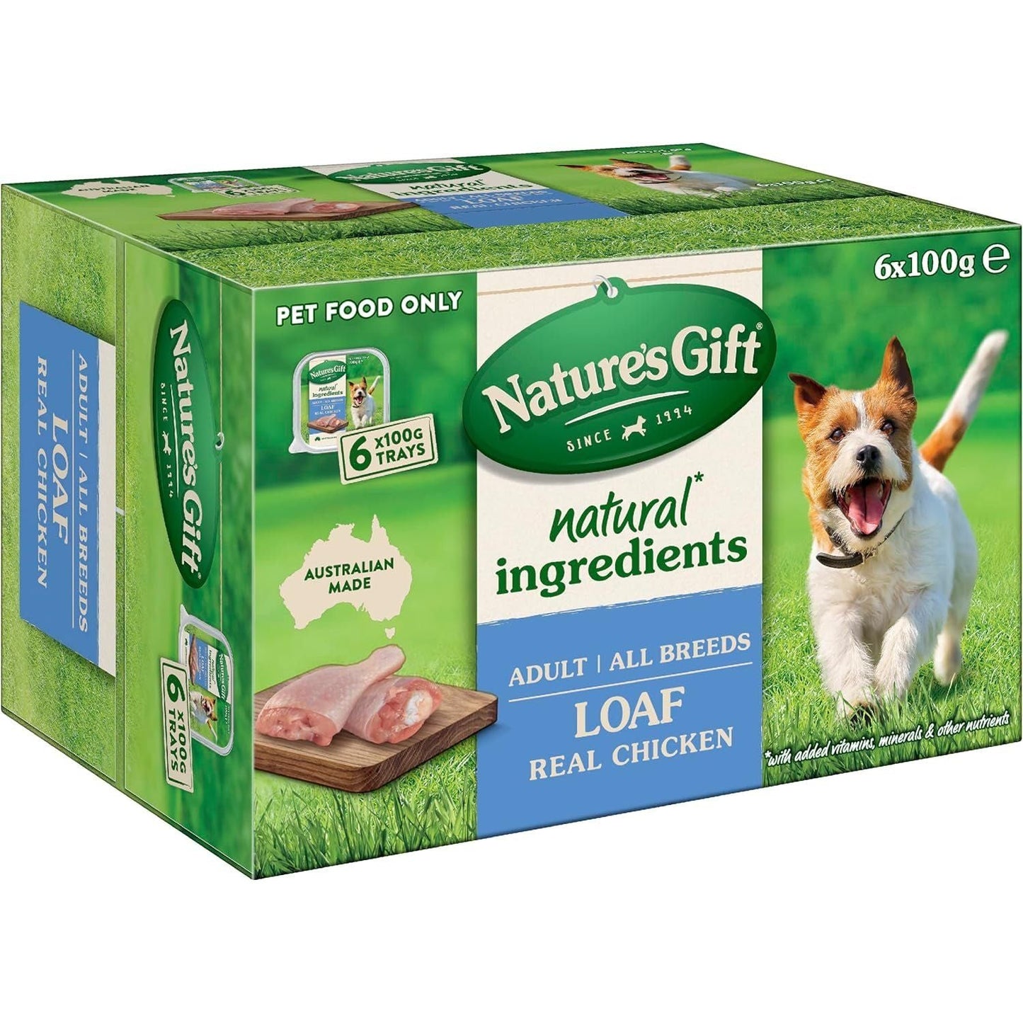 Loaf Real Chicken Adult Dog Wet Food 100G (Pack of 24)