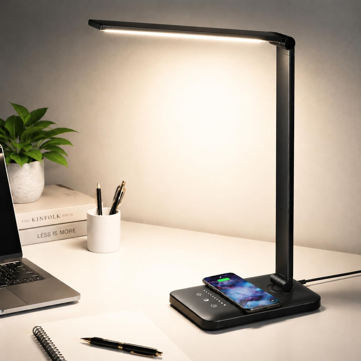 Desk Lamp with Wireless Charger