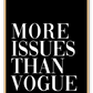 More Issues than Vogue Black