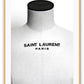Black and white fashion print YSL Yves Saint Laurent mannequin dress form 