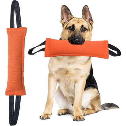 Orange Durable 2-Pack Tug-of-War Dog Training Toy - Tear-Resistant, Safe & Interactive for All Breeds