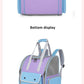 Orange Portable Pet Carrier Backpack - Spacious, Breathable, and Travel-Friendly for Cats and Small Dogs