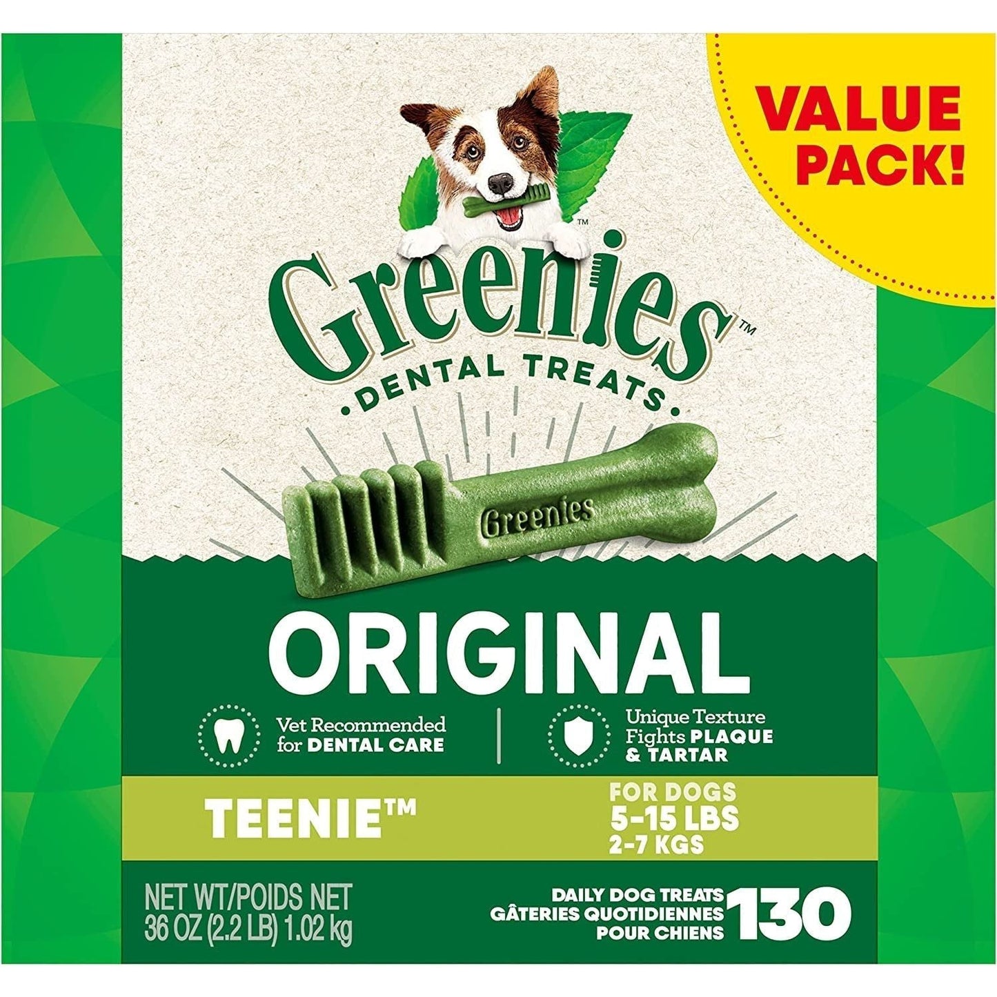 Original Flavour Dental Treat for Teenie Breed Dogs, 1 Kg