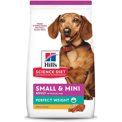 Perfect Weight Adult Small & Mini Breed Chicken Recipe Dry Dog Food 5.67 Kg