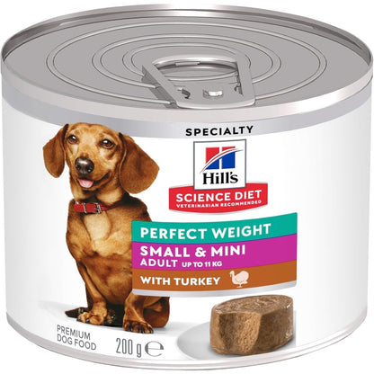 Perfect Weight Small & Mini with Turkey Canned Dog Food 12X200G