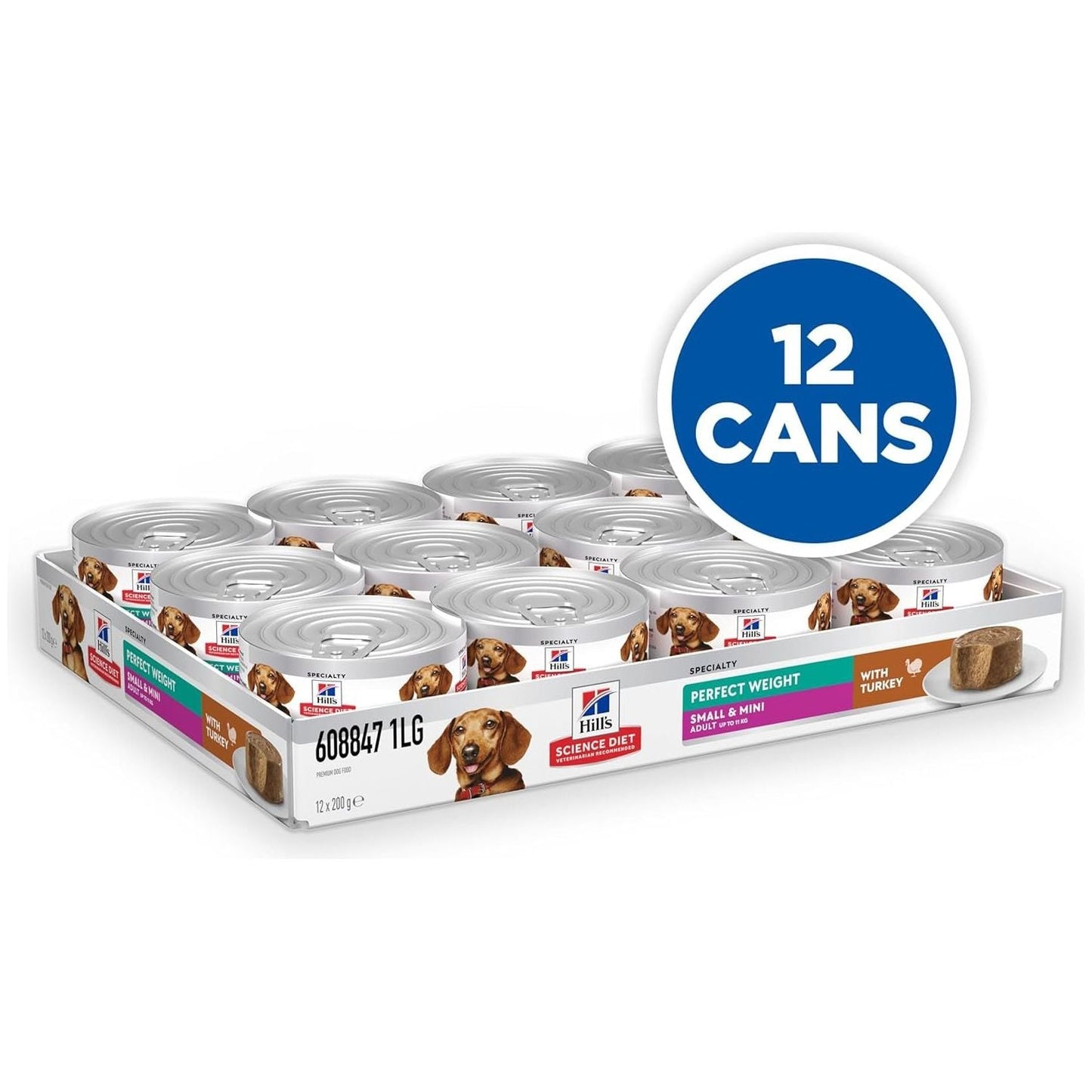 Perfect Weight Small & Mini with Turkey Canned Dog Food 12X200G