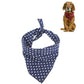 Pet Triangle Towel Christmas Snowflake Dog Saliva Towel - Size S - Green