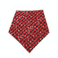 Pet Triangle Towel Christmas Snowflake Dog Saliva Towel - Size S - Orange