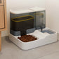 Pink Pet Feeder 3L Automatic Cat Feeder and Water Dispenser - Hassle-Free Hydration and Feeding