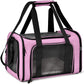 Pink Portable Pet Travel Carrier Bag - Foldable, Durable, and Comfortable for Small Dogs & Cats 50cmx34cmx34cm