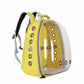 Pink Stylish Transparent PVC Pet Carrier Backpack - Large Capacity, Multi-Use for Birds & Cats(Including Wooden Stick)